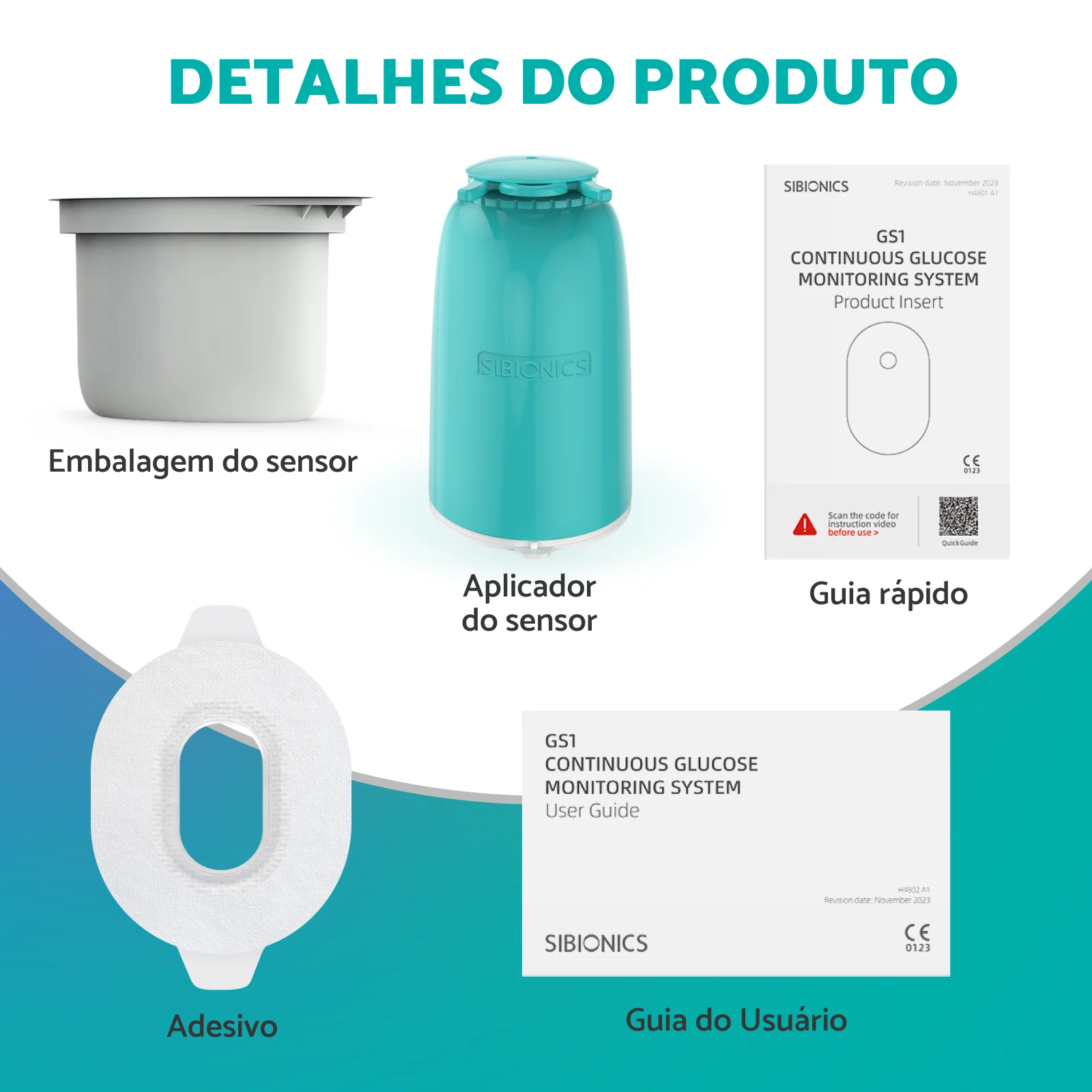 SIBIONICS CGM GS1 - Sistema de monitoramento contínuo de glicose