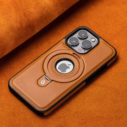 Capa magnética de Couro á Prova de choque para iPhone