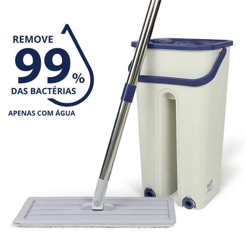 Conjunto multifuncional de esfregão e balde para lavagem e secagem Mop PRO