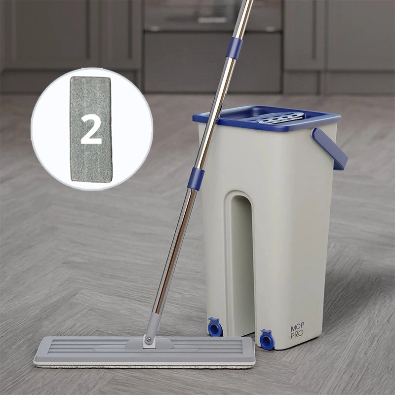 Conjunto multifuncional de esfregão e balde para lavagem e secagem Mop PRO