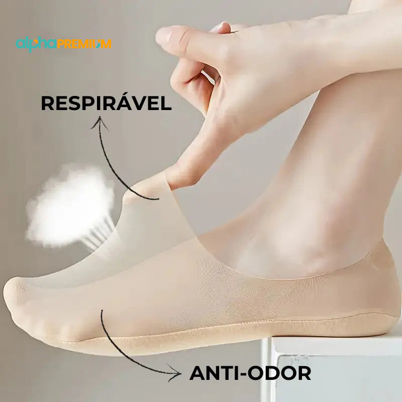 Meias Invisíveis Ortopédicas StepComfort® - [SOMENTE HOJE COMPRE 3 LEVE 5]